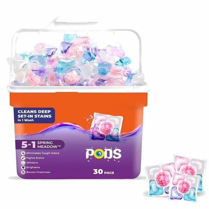 Buyallkart™ 5-in-1 Laundry Power Detergent Pods | Deep Clean & Fresh Fragrance
